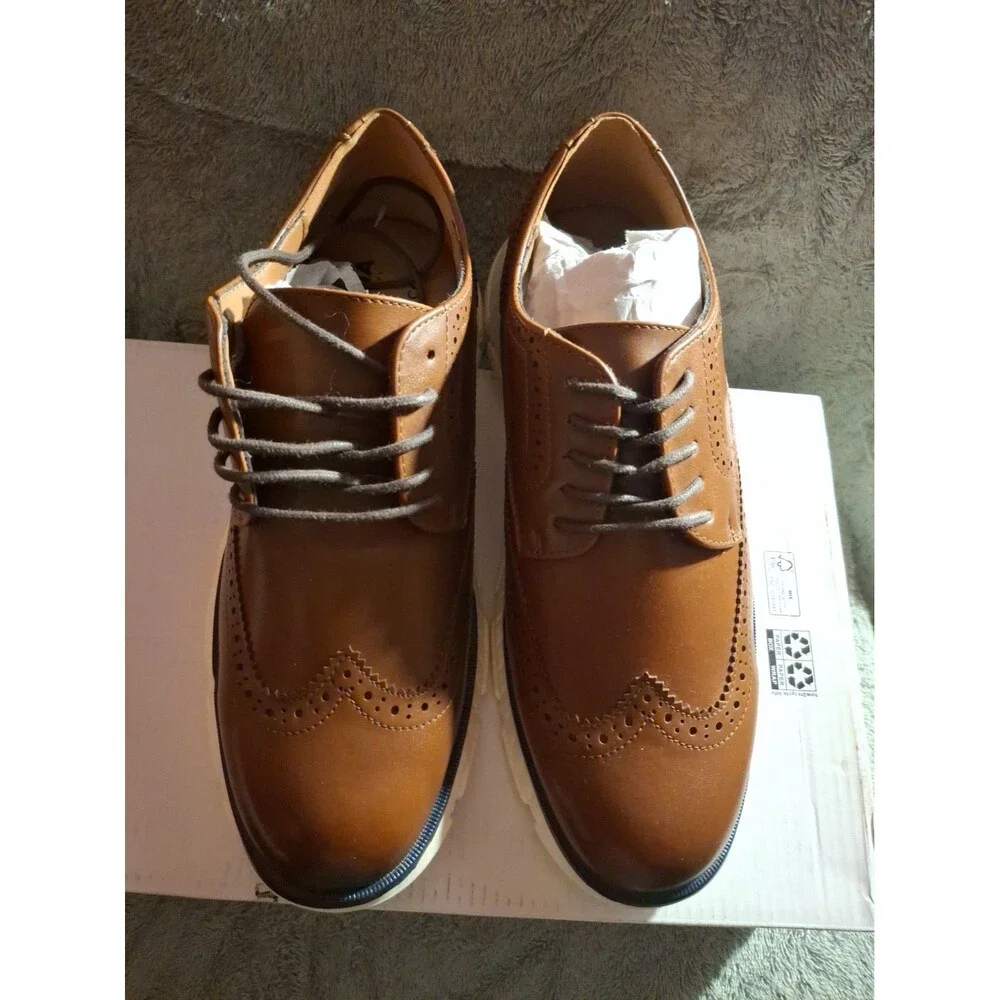 Sonoma Goods For Life Morantt Oxford Wingtip OrthoLite Eco Brown 7.5 M